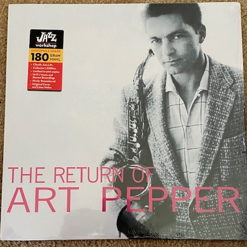 The Return Of Art Pepper cover
