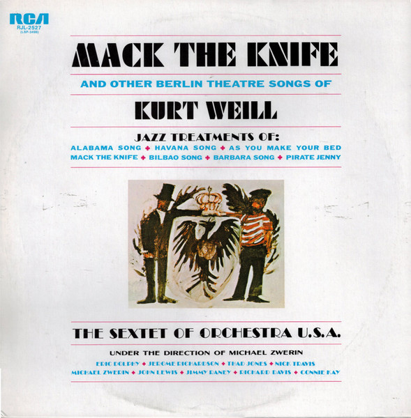 Mack The Knife And Other Berlin Theatre Songs Of Kurt Weill cover