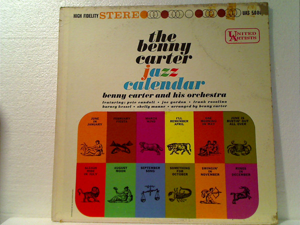 The Benny Carter Jazz Calendar cover