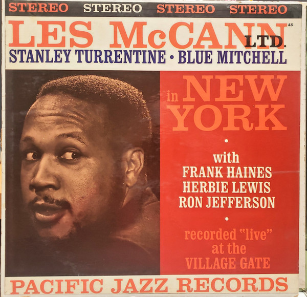 Les McCann In New York cover