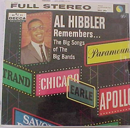 Al Hibbler Remembers cover